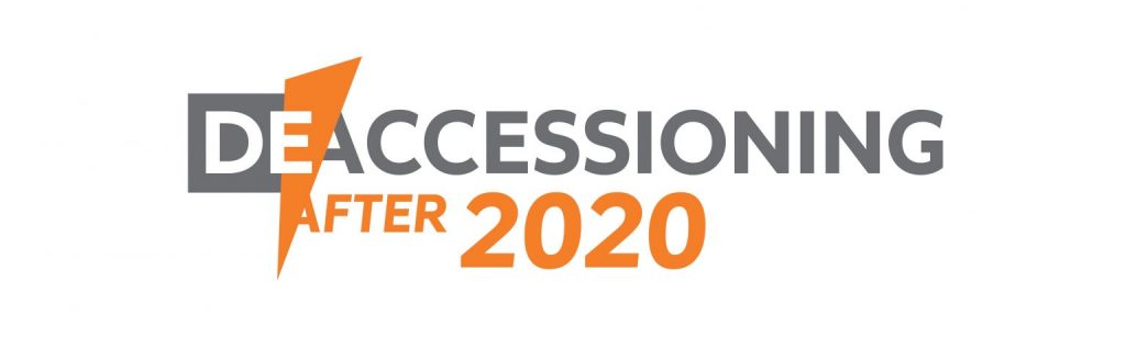 Graphic for the symposium, "Deaccessioning After 2020."